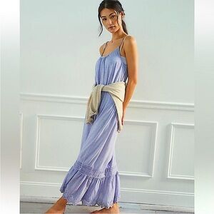 Anthropologie Daily Practice Light purple Spaghetti-Strap Maxi Dress